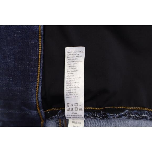 Spanx Women's 20203R Distressed Ankle Skinny Jeans Medium Blue Sz L - Picture 8 of 11